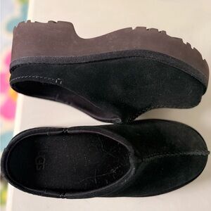 UGG Black Rubber Sole Footwear